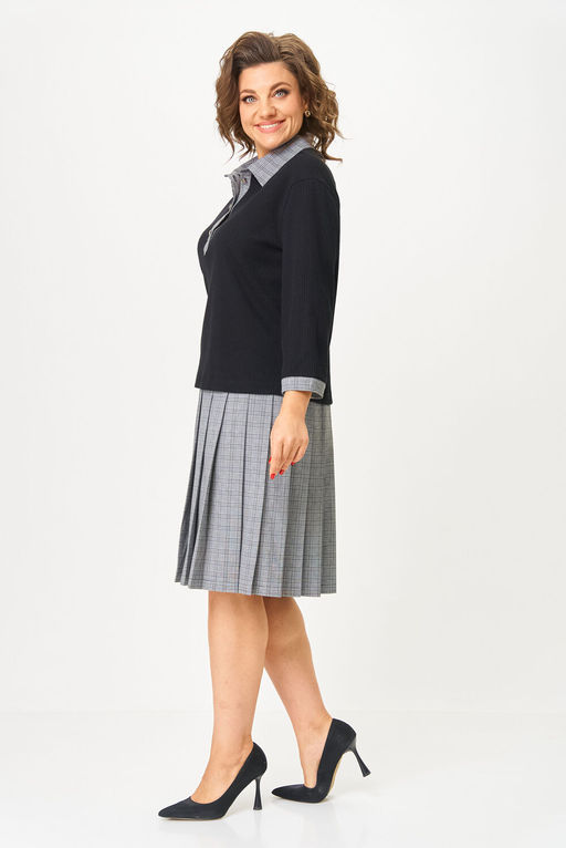 Костюм Svetlana Style 2134 черный+клетка