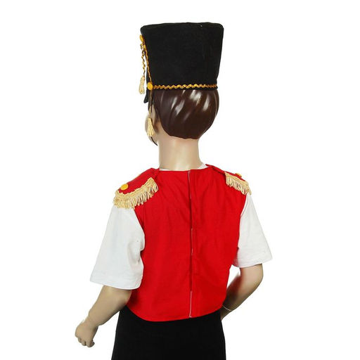 Карнавальный костюм «Гусар»: картуз, безрукавка, 5-7 лет, рост 122-134 см