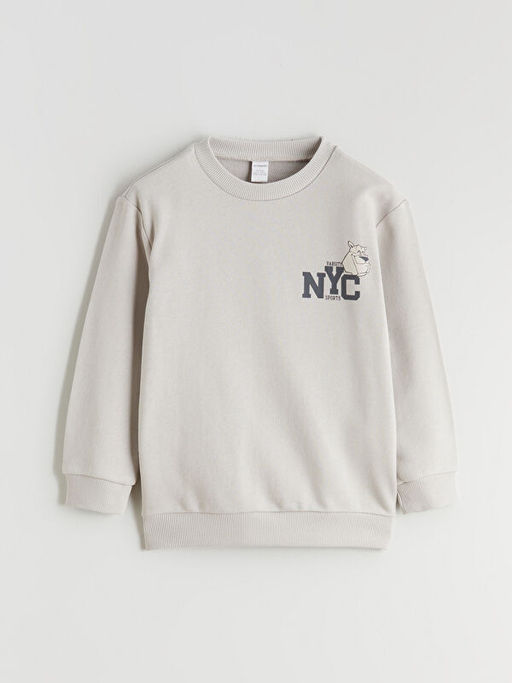 Bisiklet Yaka Erkek ?ocuk Sweatshirt