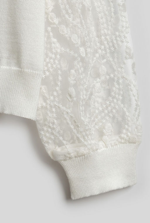 Джемпер детский для девочек Rebeca молочный - Acoola фото 6
