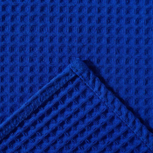 Полотенце вафельное Этель 70*140 см. цв.ярко-синий, 100% хл, пл 240 г/м2  фото 3