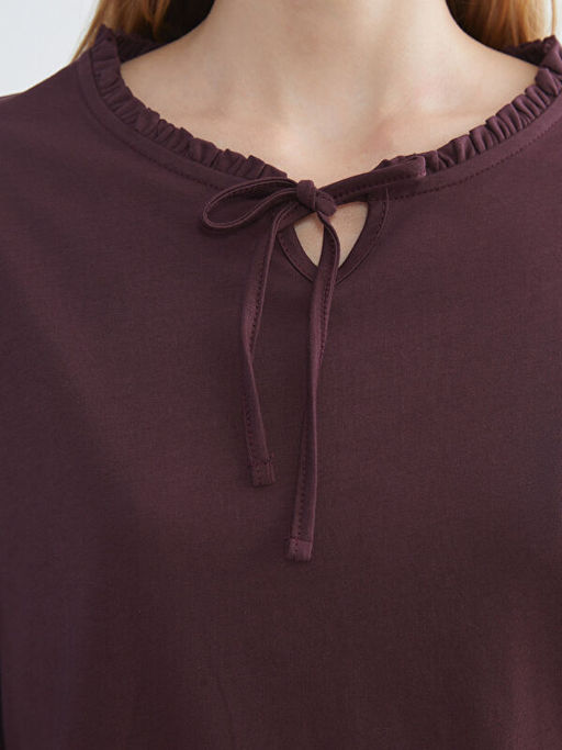 F?rf?rl? Ba?lamal? Yaka Bluz