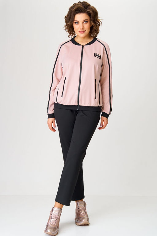 Костюм Aira Style 24217 Пудра+черный