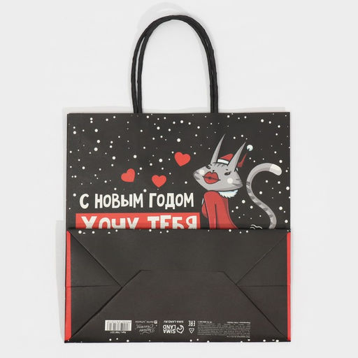Пакет подарочный Котик, 22 22 11 см - Дарите счастье фото 6
