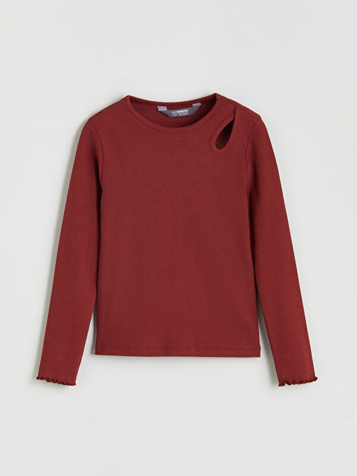 Bisiklet Yaka K?z ?ocuk Ti??rt