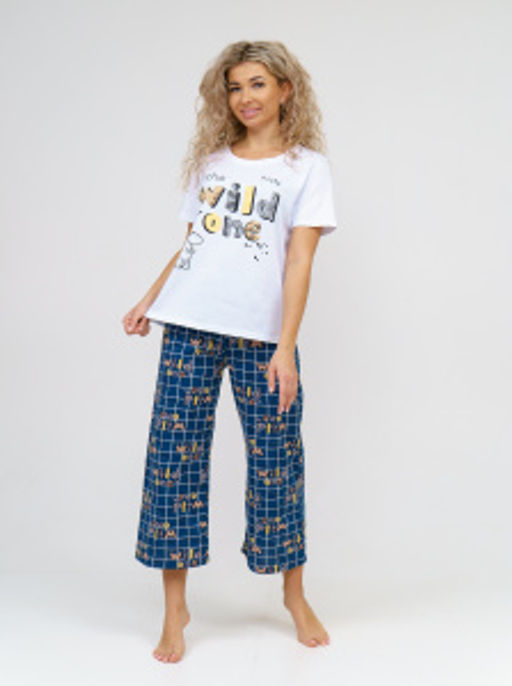 926 Пижама "Клетка/индиго"