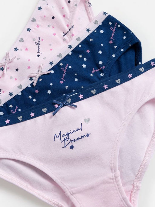 ACOOLA / Трусы детские для девочек 3шт Zakapa ассорти  фото 3