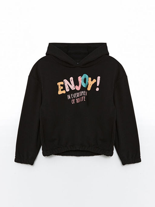 Kap??onlu K?z ?ocuk Sweatshirt