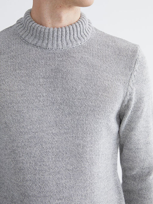 Yar?m Bal?k?? Yaka Erkek Triko Kazak