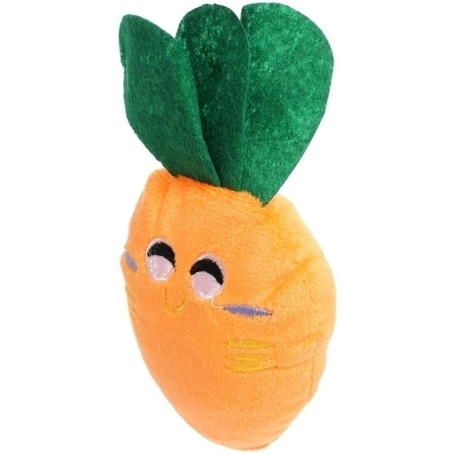 Цена за 4 шт. Игрушка для щенков, собак мелких и средних пород "Мистер Морковкин", с пищалкой, 7*15см (лейбл)