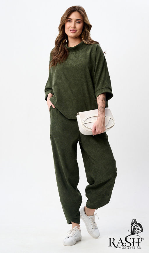 Костюм "Boho" микровельвет еловый Цвет:как на фото