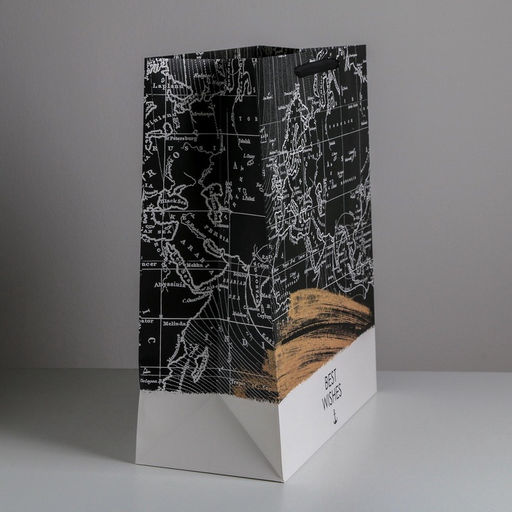 Пакет подарочный ламинированный, упаковка, «Best wishes», XL 49×40×19 см