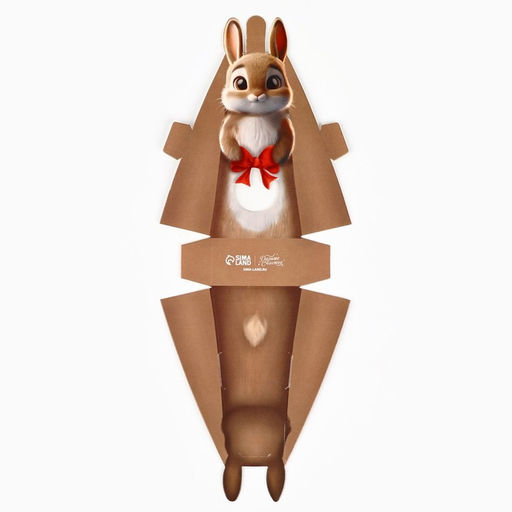 Цена за 5 шт. Коробка складная с окном «Зайка», 6 х 2 х 3.5 см