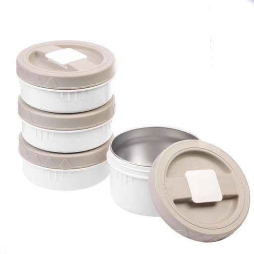 Термос для еды, 2.6 л, 4 контейнера, нержавеющая сталь, синий - Simaland фото 5