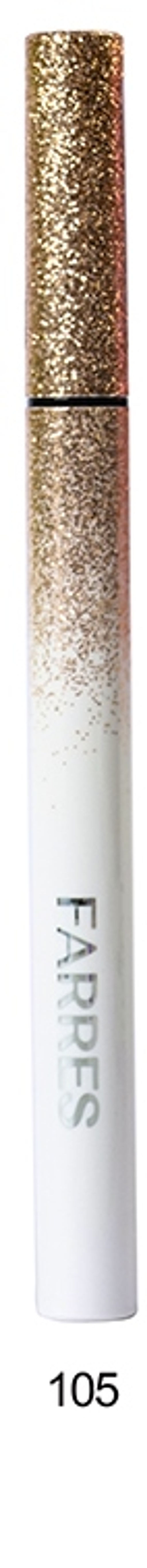FARRES /8808-105/ Водостойкая подводка с шиммером (Золотой) (*6) - Farres cosmetics фото 2