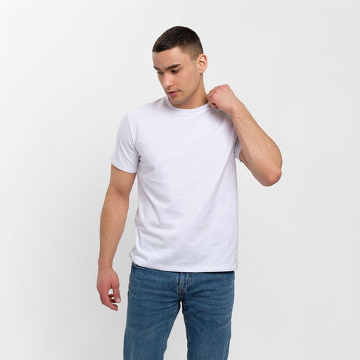 Футболка мужская MINAKU REGULAR FIT: белая, р-р 50