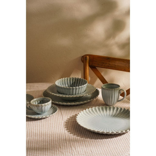 Блюдо SL Home «Эхо Крита», d=25.5 см, фарфор, голубое