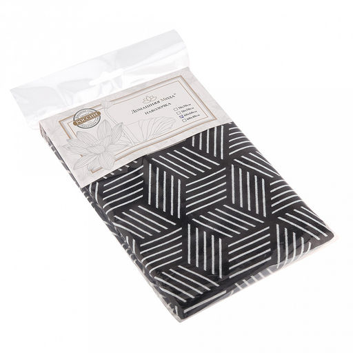 Наволочка 60х60см "Графика 3D", с клапаном-запахом, бязь "Комфорт" 121г/м2, хлопок 100%, упаковка ПВХ 22х30см, "Домашняя мода" (Россия)