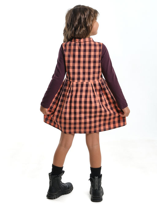 Платье UD 3891 оранж.клетка - Mini maxi фото 4