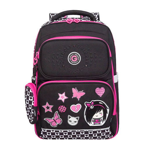 RAn-588-2 Рюкзак школьный с чехлом для мелочей - Grizzly фото 24