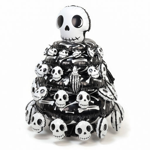 Воздушный шар фольгированный на Хэллоуин 44" «Пирамида из костей»