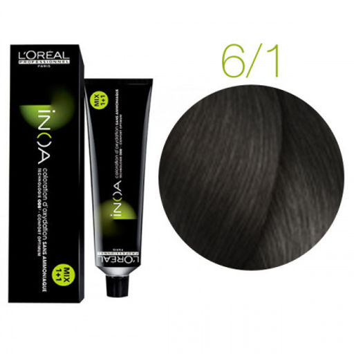 INOA 6.1 темный блондин пепельный, 60 мл - Loreal professionnel фото 2