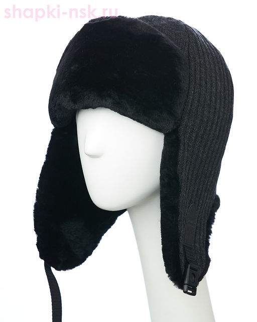 F 474 Ушанка мужская искуственный мех (60-61)