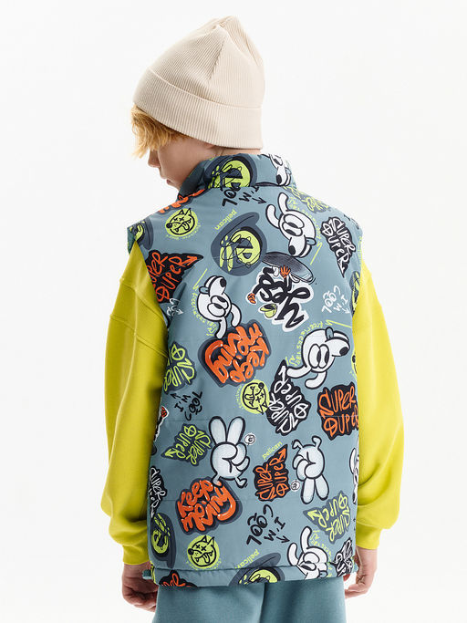 PELICAN, жилет для мальчиков, Джинс  фото 3