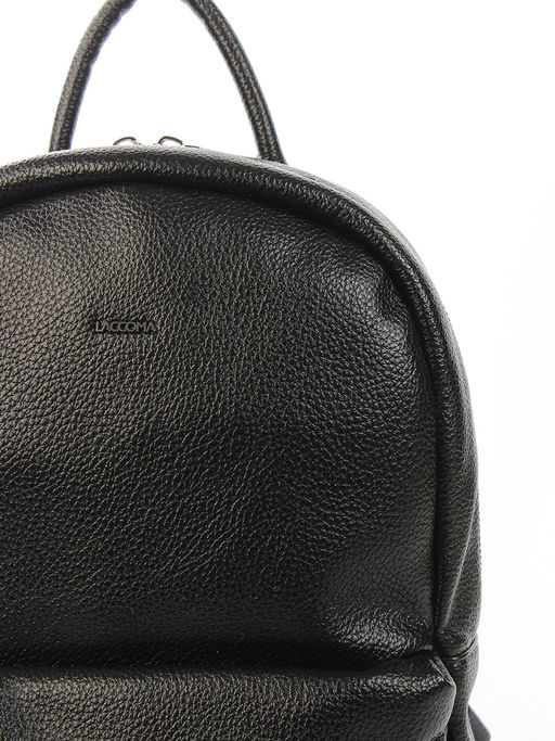 LACCOMA рюкзак Скарлет-Н2005-черный эко кожа хлопок