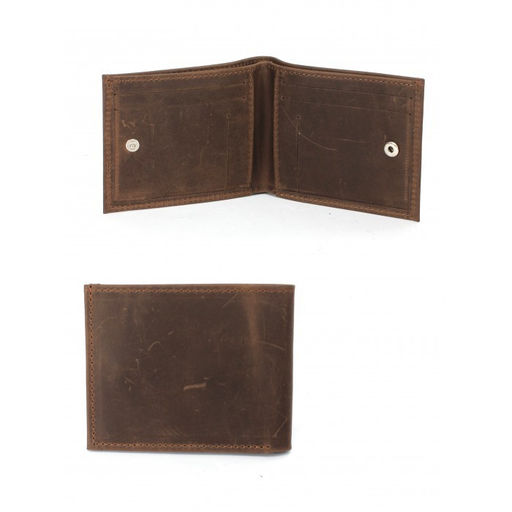 Портмоне мужское Croco-ПР-907 натуральная кожа 2 отд, 6 карм, коричневый тем крэйзи хорс (220) 263619