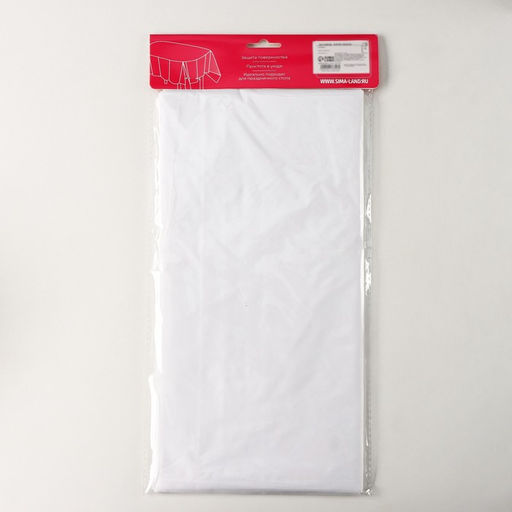 Скатерть на стол Доляна Праздничный стол, 137183 см, цвет белый  фото 6