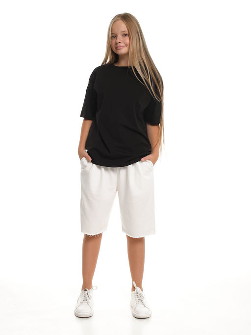 Шорты Багги спортивные для девочки 22-2080 белый - Mini maxi фото 9