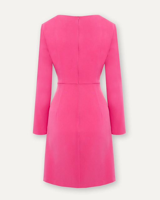 Синее платье с длинным рукавом - Incity фото 13