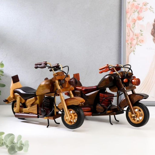 Фигурка дерево «Модель мотоцикла», 14×23.5×5 см, МИКС