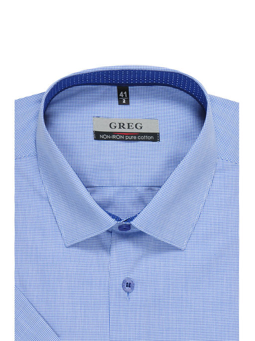 Сорочка мужская короткий рукав GREG 214/101/2239/1p