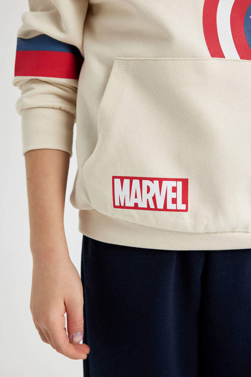 Толстовка с капюшоном Marvel Avengers для мальчиков - Defacto фото 6