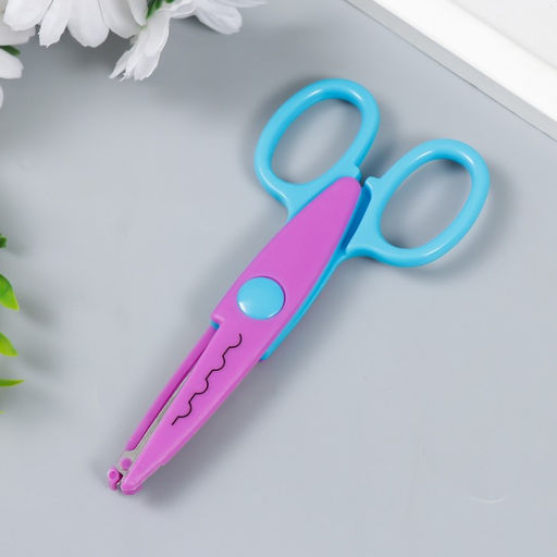 Ножницы рельефные «Цветик», (набор 3 шт.), 13 см, МИКС