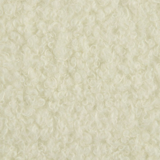 Лоскут мех Барашек, 50 50 см, 500 г/м, цвет молочный №1 - Арт узор фото 2