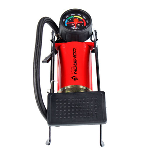 Насос ножной с манометром COMIRON FUJIN 1, однопоршневой, стальной корпус, 55*110мм. /уп 20/ - Галеонтрейд фото 4