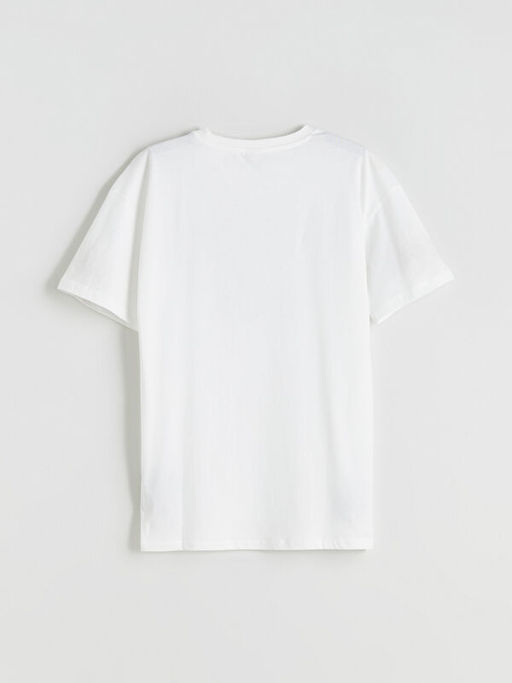 Bisiklet Yaka Bask?l? Erkek ?ocuk Ti??rt