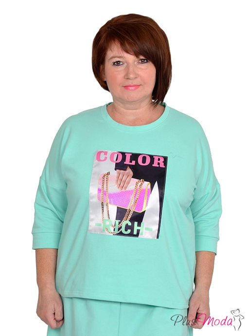 Туника Модель №885 размеры 44-84 - Plusmoda фото 3