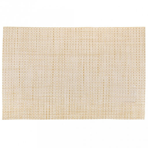 Салфетка под горячее (термосалфетка) "Рогожка" 30х45см ПВХ, бежевый (Китай)