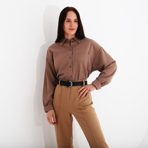 Ремень женский, ширина 3.2 см, винт, пряжка металл, цвет чёрный - Simaland фото 3