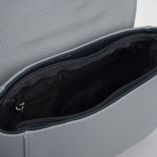 Сумка-мессенджер на клапане, цвет голубой - Simaland фото 3