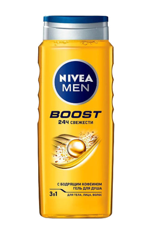 ### NIVEA SHOWER гель д/душа д/Мужчин 500мл BOOST