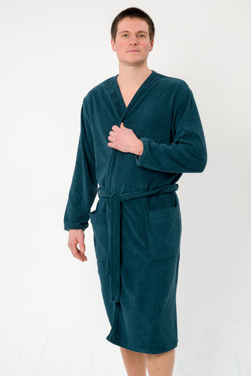 Халат мужской из махры Ренат изумруд макси - Амадэль фото 11