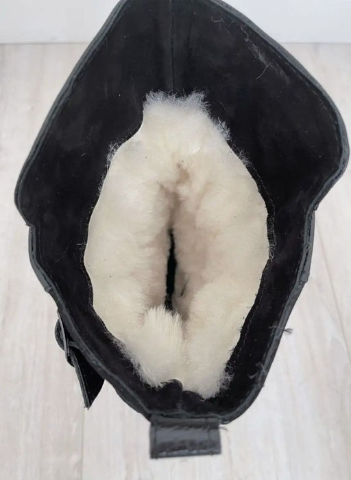 Монголки подростковые черные, войлочная подошва