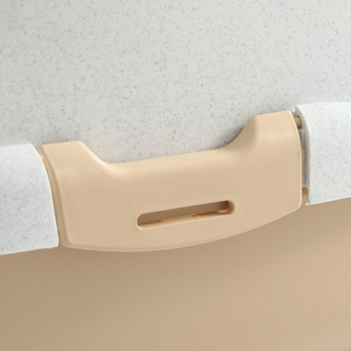 Туалет-домик для кошек закрытый с дверцей 50*38*37 см, бежево-белый - Пижон фото 7