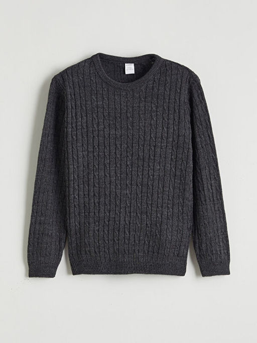 Bisiklet Yaka Erkek ?ocuk Triko Kazak