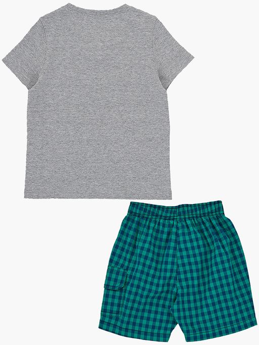 Комплект с шортами UD 4709/4710 серый/синий - Mini maxi фото 15